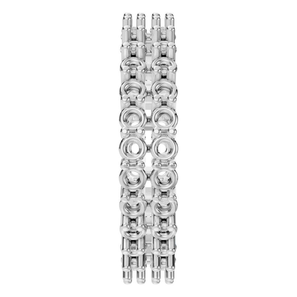 RI-8965 White Gold Ring UNSET - Side View