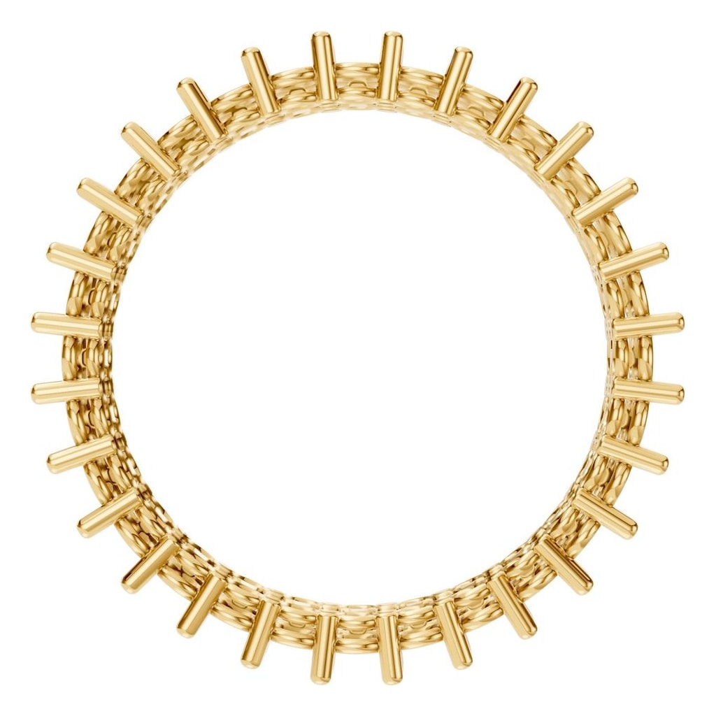 RI-8965 Yellow Gold Ring UNSET - Top View