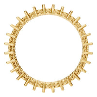 RI-8965 Yellow Gold Ring UNSET - Top View