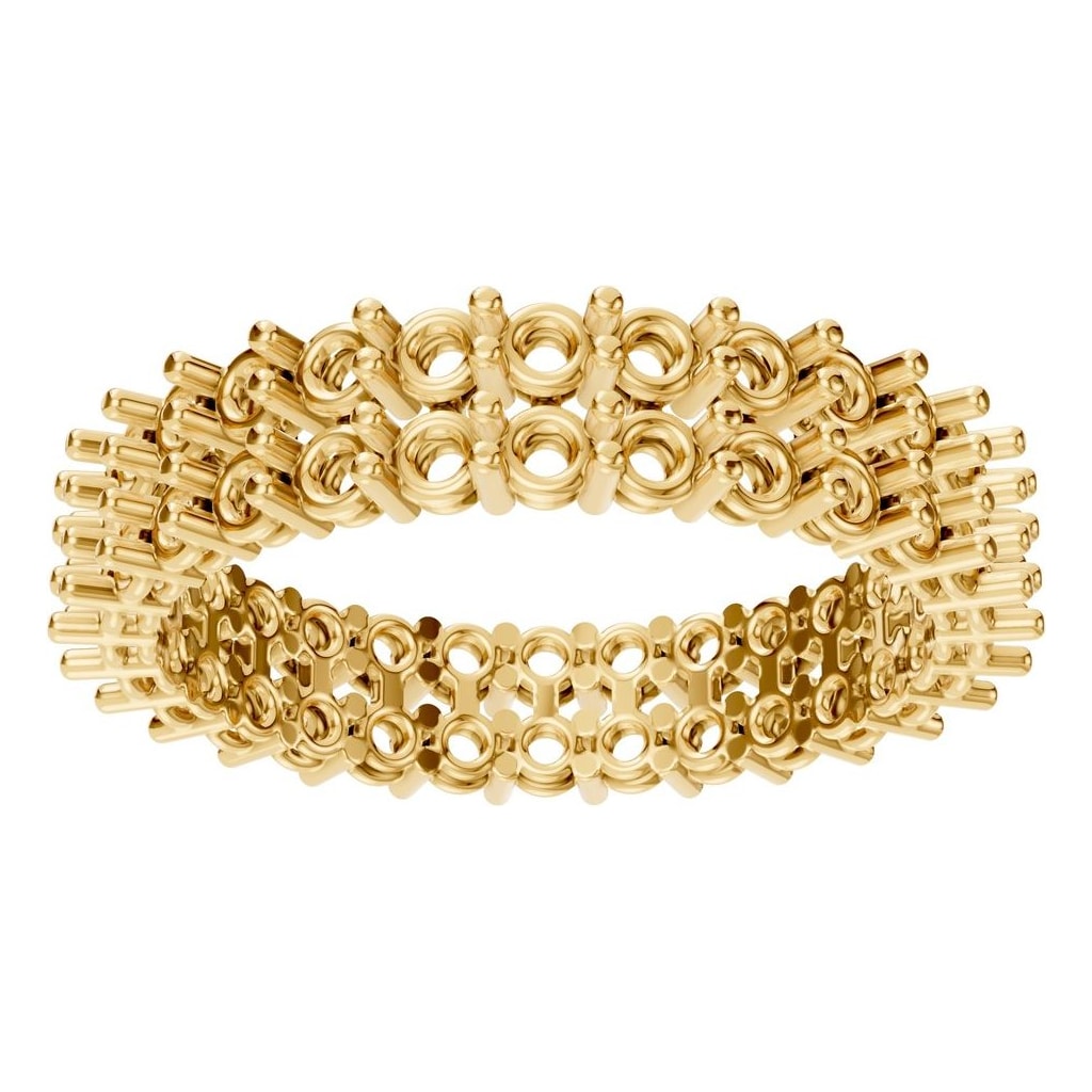 RI-8965 Yellow Gold Ring UNSET - Front View
