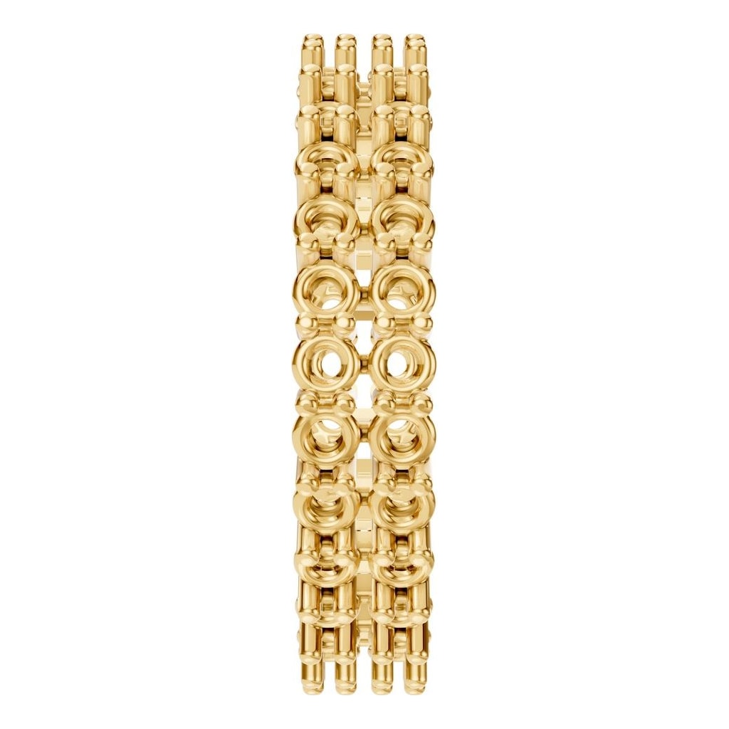 RI-8965 Yellow Gold Ring UNSET - Side View