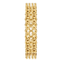 RI-8965 Yellow Gold Ring UNSET - Side View