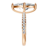 RI-9040 Rose Gold Ring SET - Side View
