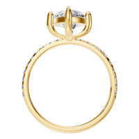 RI-9040 Yellow Gold Ring SET - Top View