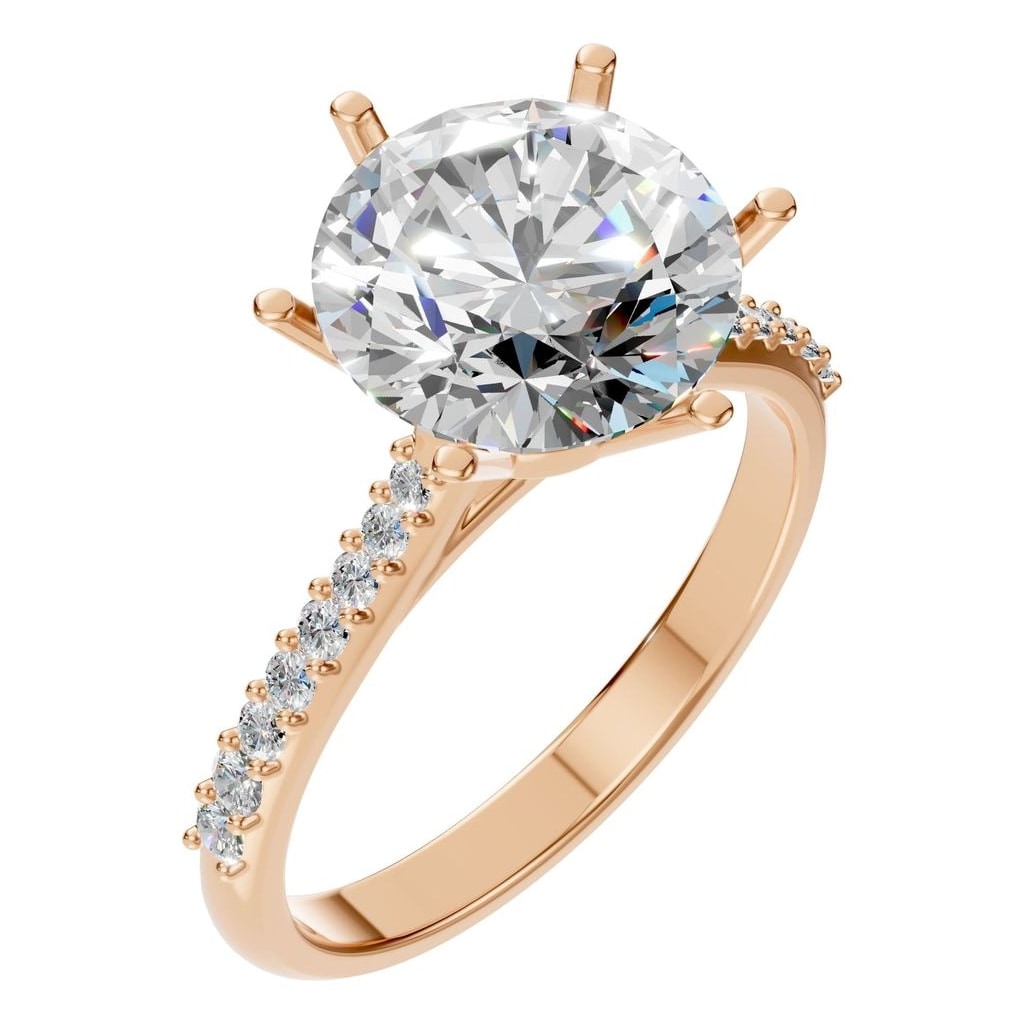 RI-9107 Rose Gold Ring SET - Main View