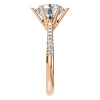 RI-9107 Rose Gold Ring SET - Side View