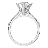 RI-9107 White Gold Ring SET - Top View