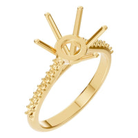 RI-9107 Yellow Gold Ring UNSET - Main View