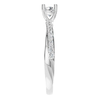 RI-9185 White Gold Ring SET - Side View