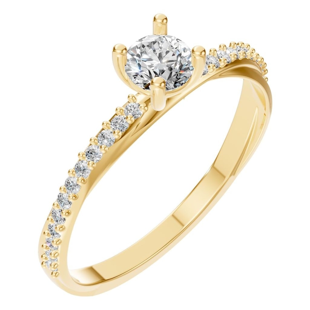 RI-9185 Yellow Gold Ring SET - Main View