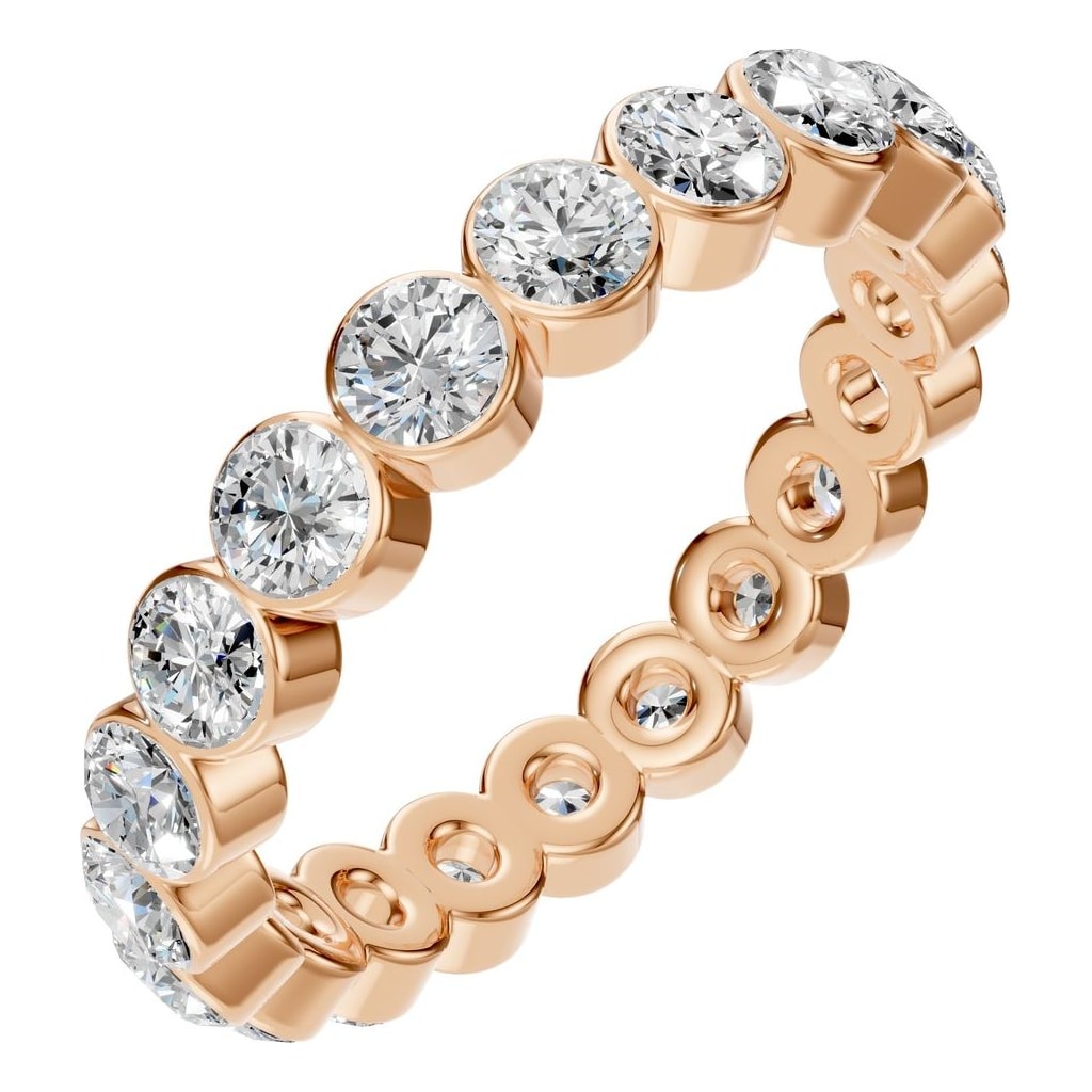 RI-9215 Rose Gold Ring SET - Main View