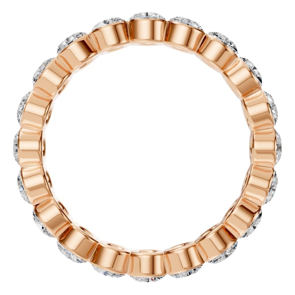 RI-9215 Rose Gold Ring SET - Top View
