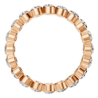 RI-9215 Rose Gold Ring SET - Top View