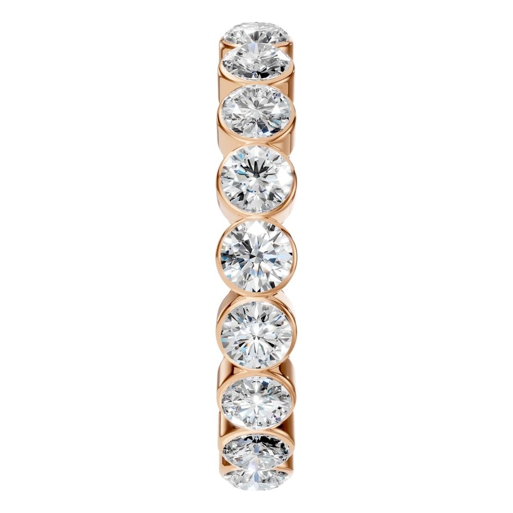 RI-9215 Rose Gold Ring SET - Side View