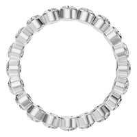 RI-9215 White Gold Ring SET - Top View