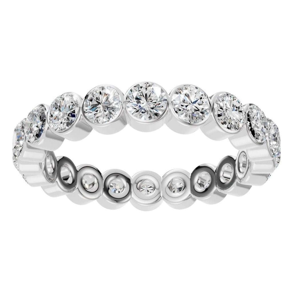 RI-9215 White Gold Ring SET - Front View