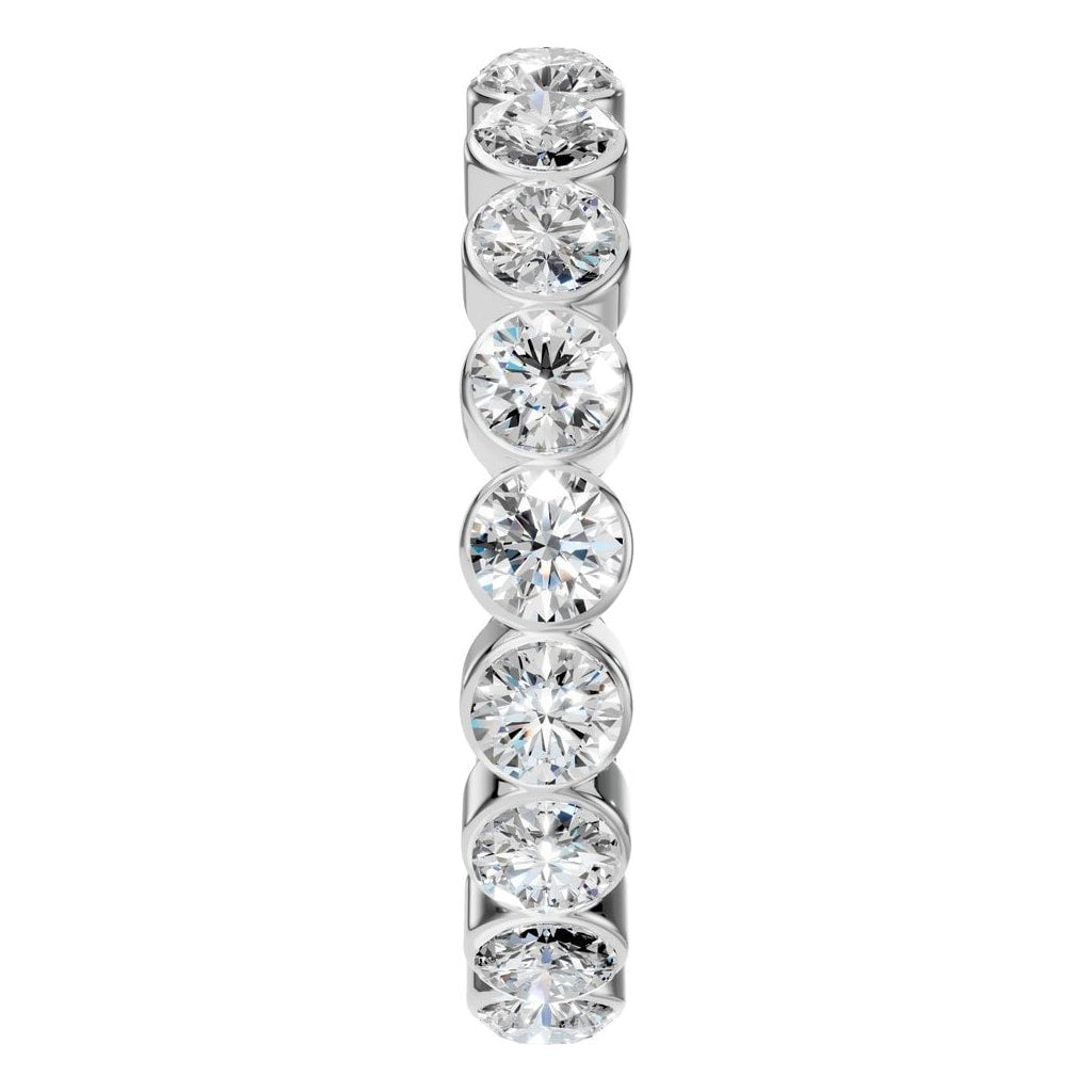 RI-9215 White Gold Ring SET - Side View