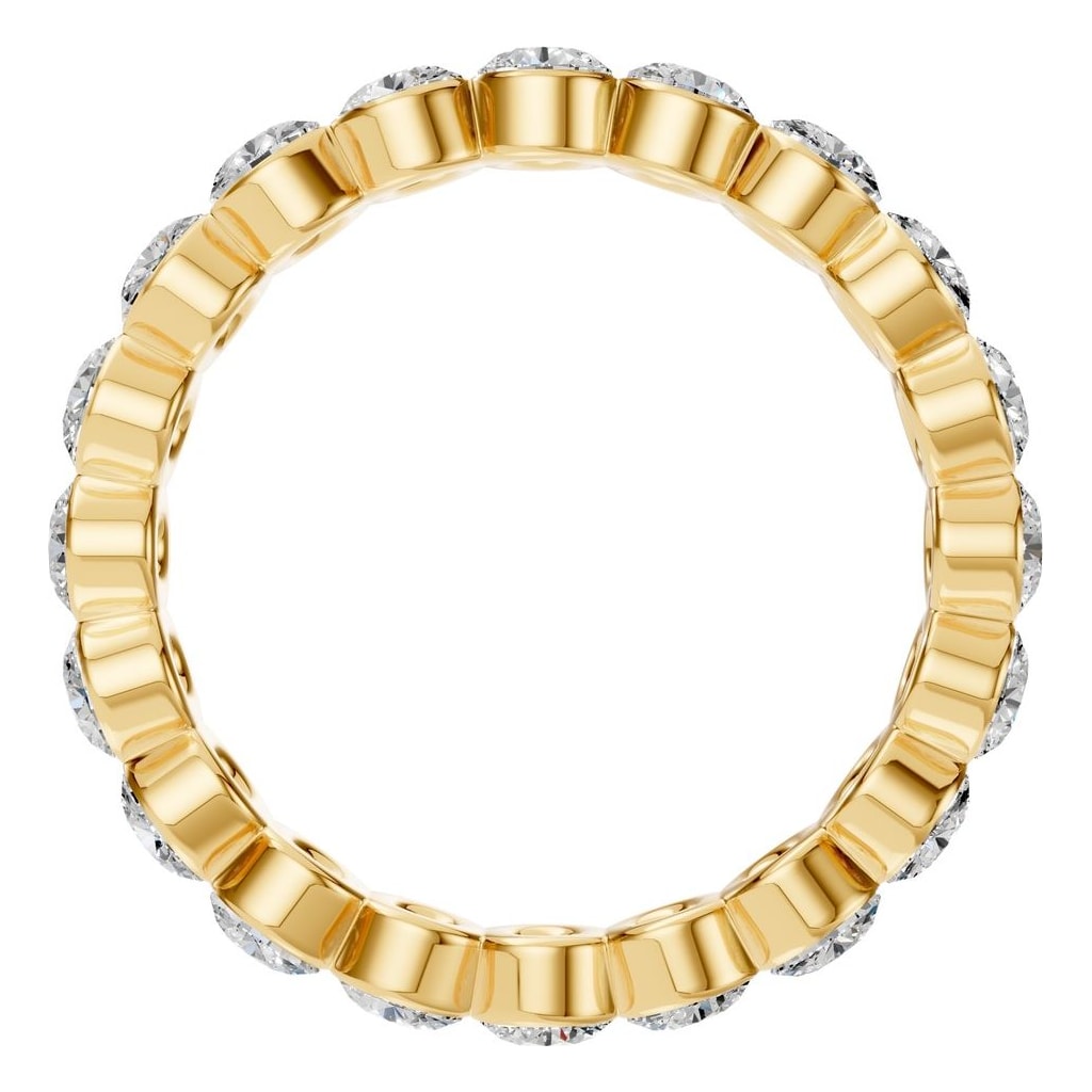 RI-9215 Yellow Gold Ring SET - Top View