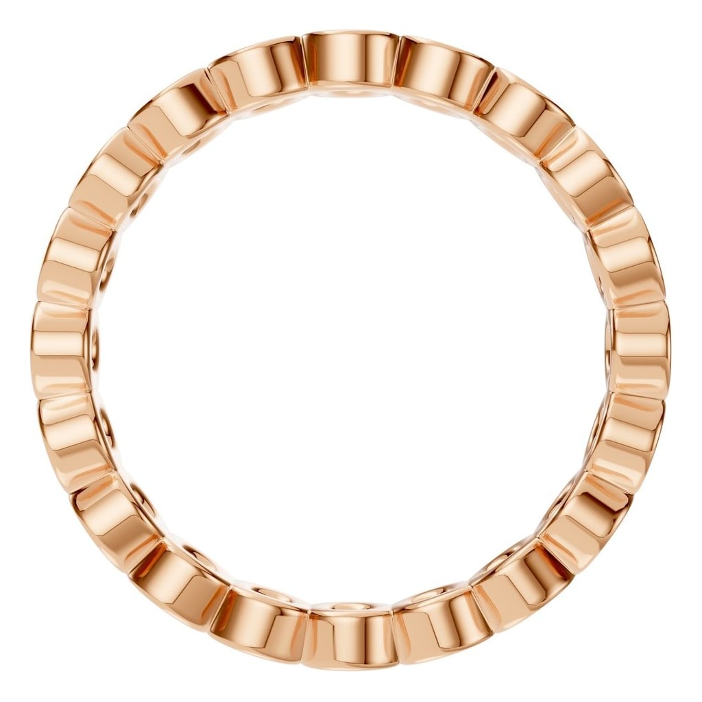 RI-9215 Rose Gold Ring UNSET - Top View