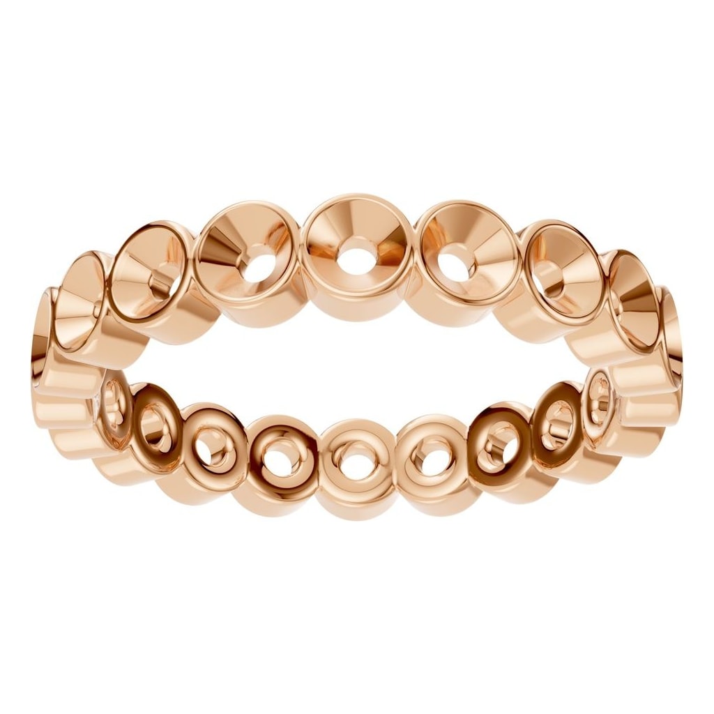 RI-9215 Rose Gold Ring UNSET - Front View