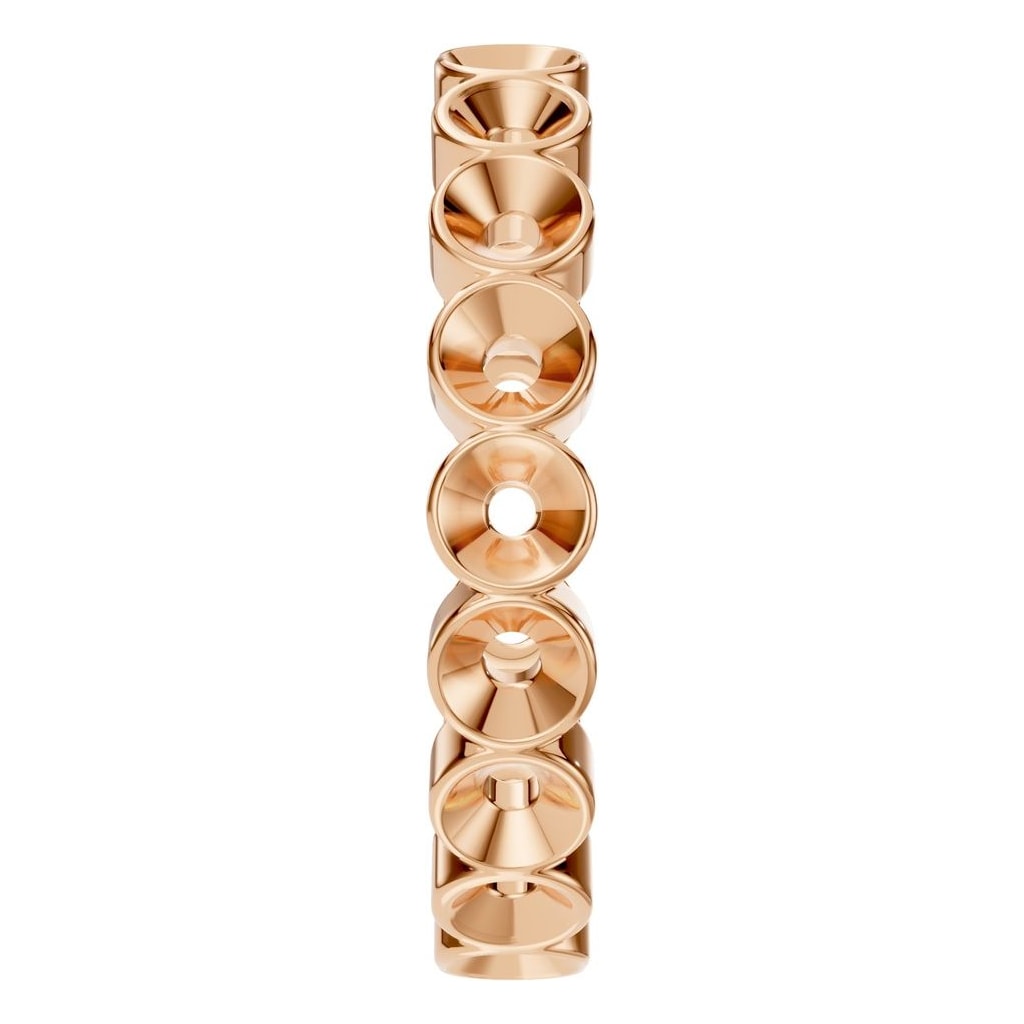 RI-9215 Rose Gold Ring UNSET - Side View