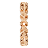 RI-9215 Rose Gold Ring UNSET - Side View