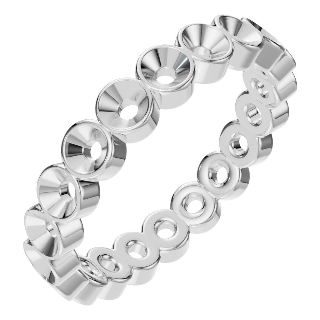 RI-9215 White Gold Ring UNSET - Main View