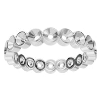 RI-9215 White Gold Ring UNSET - Front View