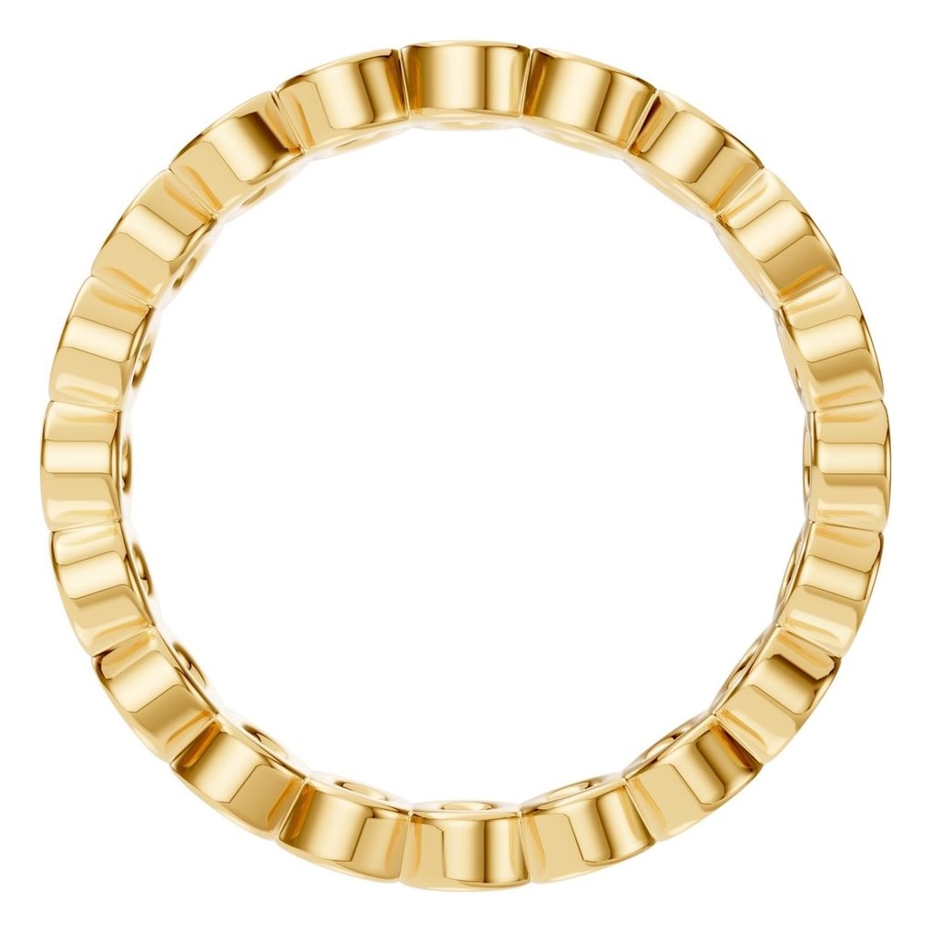 RI-9215 Yellow Gold Ring UNSET - Top View