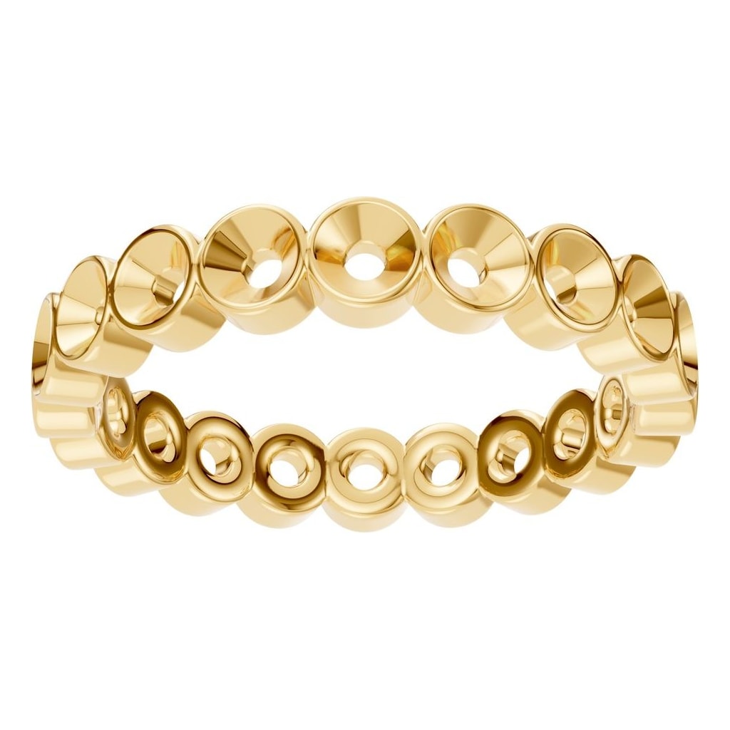 RI-9215 Yellow Gold Ring UNSET - Front View