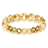 RI-9215 Yellow Gold Ring UNSET - Front View