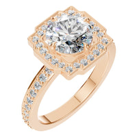 RI-9233 Rose Gold Ring SET - Main View