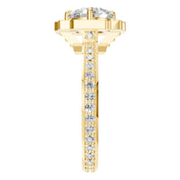 RI-9233 Yellow Gold Ring SET - Side View