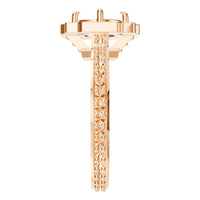 RI-9233 Rose Gold Ring UNSET - Side View