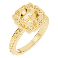 RI-9233 Yellow Gold Ring UNSET - Main View