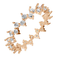 RI-9244 Rose Gold Ring SET - Main View