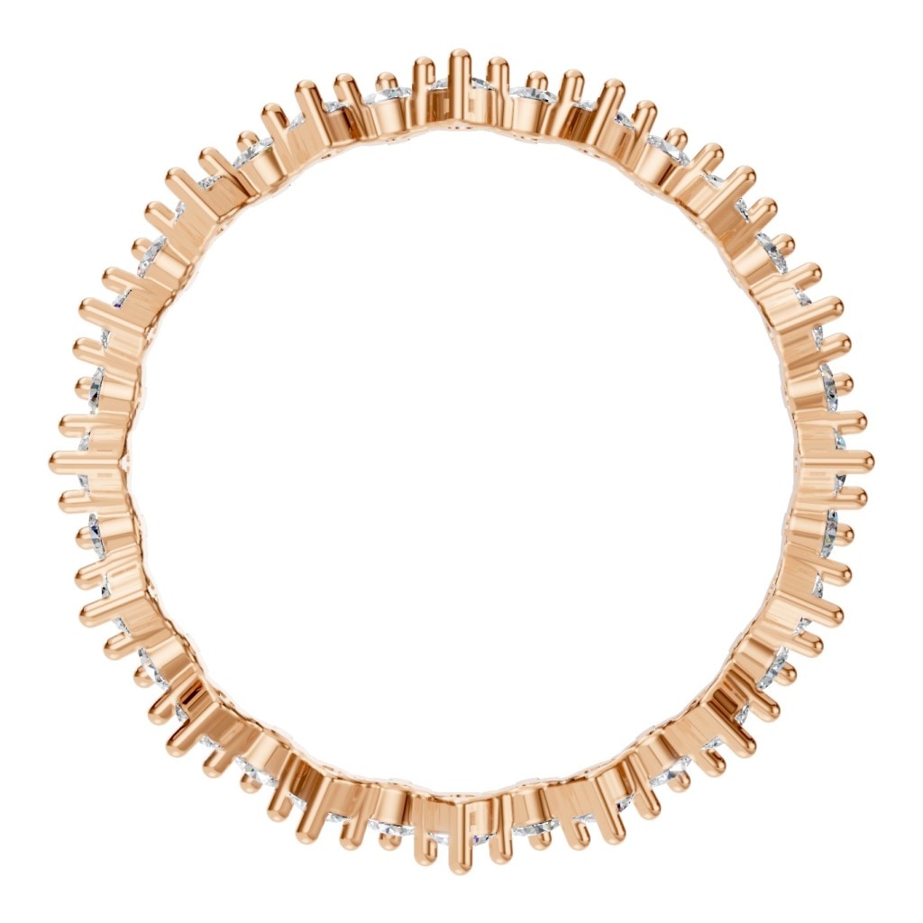 RI-9244 Rose Gold Ring SET - Top View