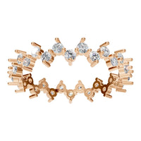 RI-9244 Rose Gold Ring SET - Front View