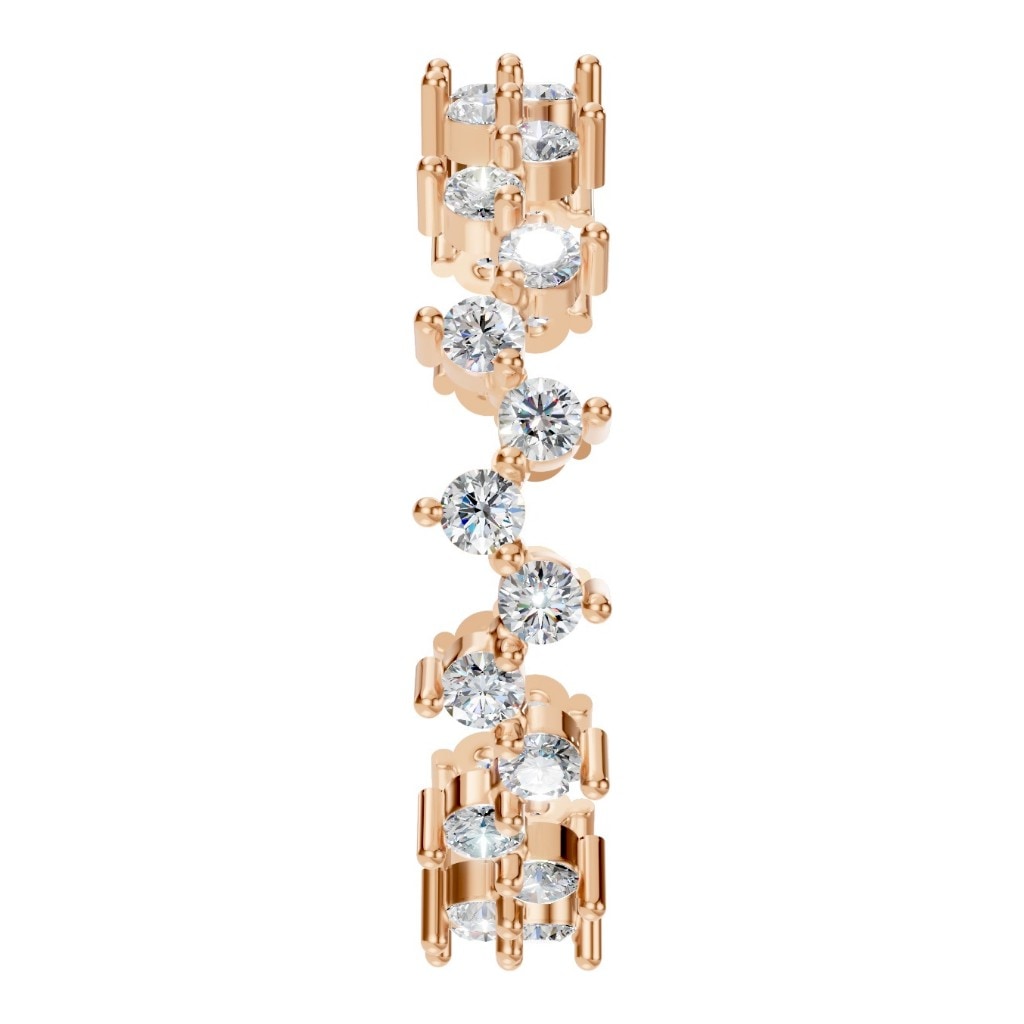 RI-9244 Rose Gold Ring SET - Side View