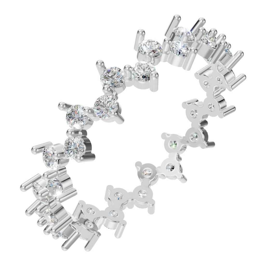 RI-9244 White Gold Ring SET - Main View