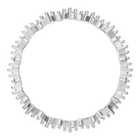 RI-9244 White Gold Ring SET - Top View