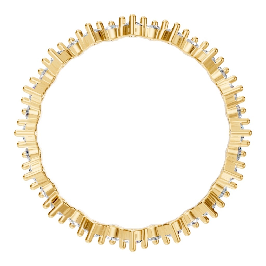 RI-9244 Yellow Gold Ring SET - Top View