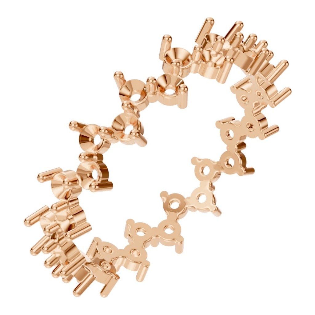 RI-9244 Rose Gold Ring UNSET - Main View