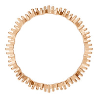 RI-9244 Rose Gold Ring UNSET - Top View