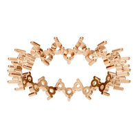 RI-9244 Rose Gold Ring UNSET - Front View