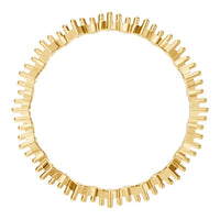 RI-9244 Yellow Gold Ring UNSET - Top View