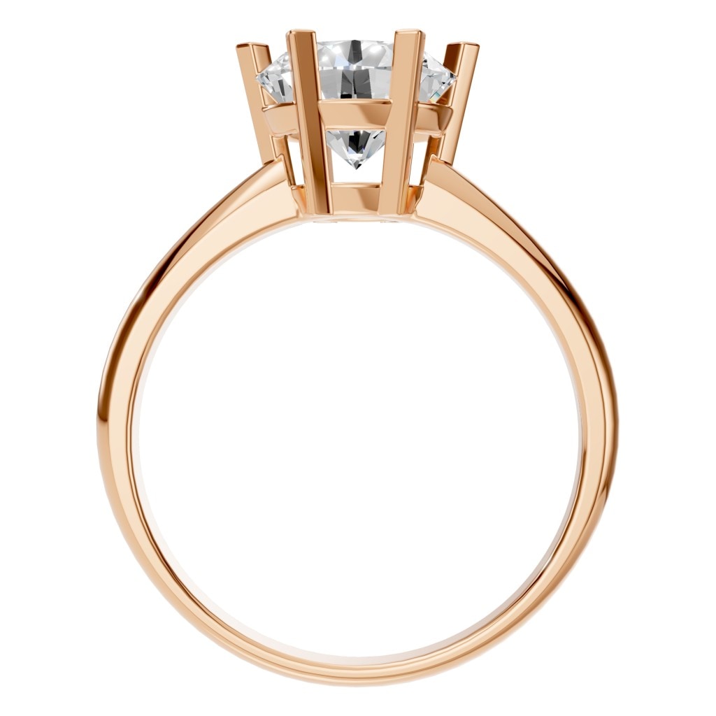 RI-9246 Rose Gold Ring SET - Top View