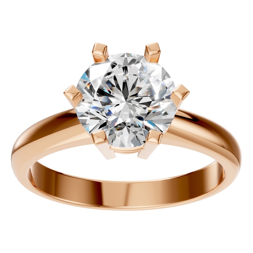 RI-9246 Rose Gold Ring SET - Front View