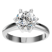 RI-9246 White Gold Ring SET - Front View