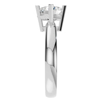 RI-9246 White Gold Ring SET - Side View